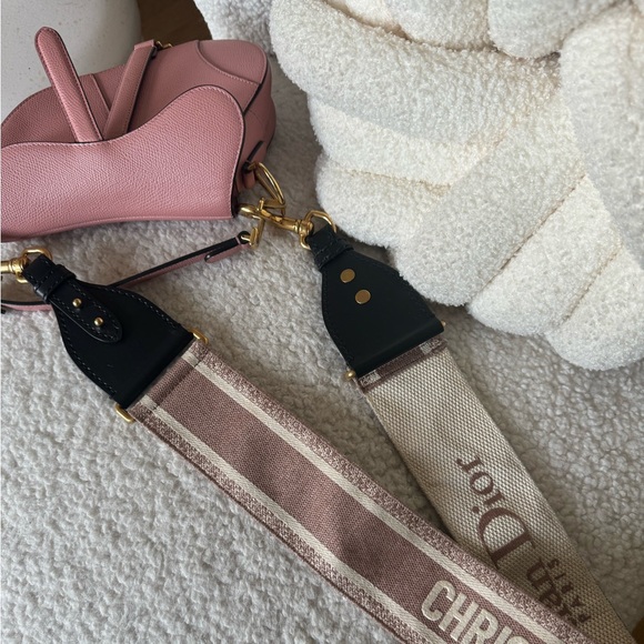 Authentic CHRISTIAN DIOR 2018 Mini Saddle Bag (guitar strap not included) - Picture 9 of 13